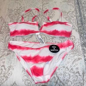 NWT Forever 21 Pink tie dye bathing suit